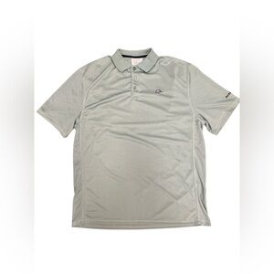 Duck unlimited sage green short sleeve athletic polo shirt